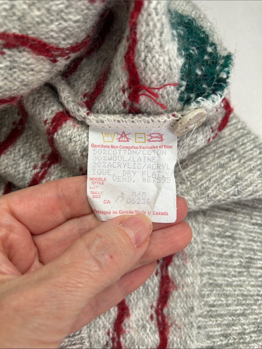Vintage Women’s Edition Cottagecore Wool Cotton Blend Cardigan Sweater - Picture 7 of 14